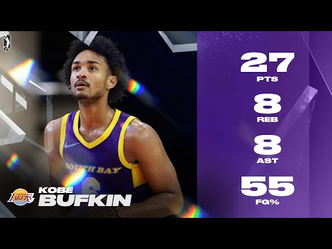 Kobe Bufkin Dropped 27 PTS, 8 REB, 8 AST In Lakers' Win Over Hustle!