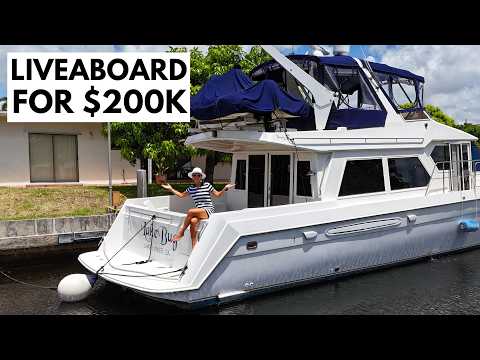 $199,000 Yacht-Home 🤯 1999 Navigator 5300 Power Boat Yacht Tour