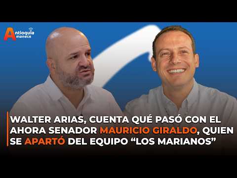 Walter Arias, explica qué ocurrió con el ahora senador Mauricio Giraldo