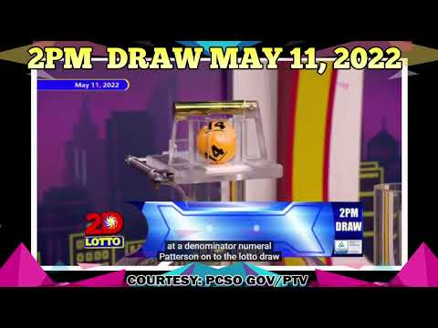 2D Lotto 2pm Live Draw May 11, 2022 PCSO | LOTTO RESULT WINNING NUMBER