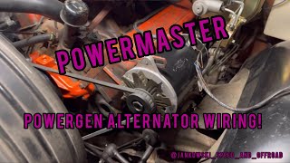 Wiring a power gen alternator to run the gen light.