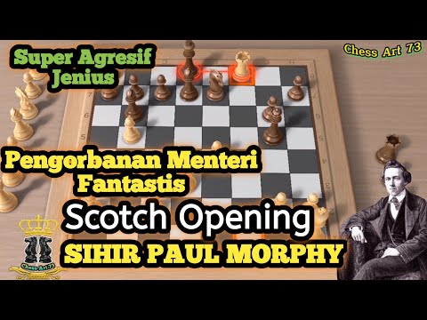 Trik Catur Mematikan Paul Morphy vs Frederick Perrin || 1859