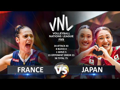 France vs Japan | Women's VNL 2025