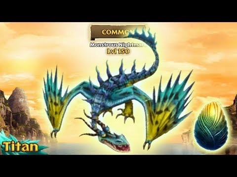 Monstrous Nightmare Max Level 150 Titan Mode | Dragons: Rise of Berk