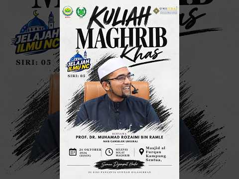(🔴LIVE) 26-10-2026 Prof. Dr. Rozaimi Ramle - Kuliah Maghrib Khas