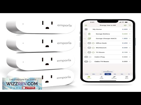 Emporia Energy Monitoring Smart Plug WiFi Smart Outlet Plug Works with Alexa