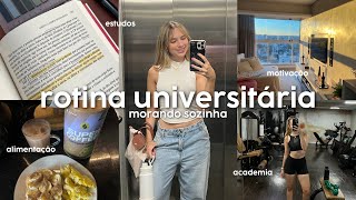 ROTINA DE UMA UNIVERSITÁRIA | studyvlog, hábitos, dicas...