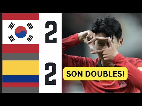 South Korea vs Colombia | (2-2) Highlights & goals | International friendly 2023