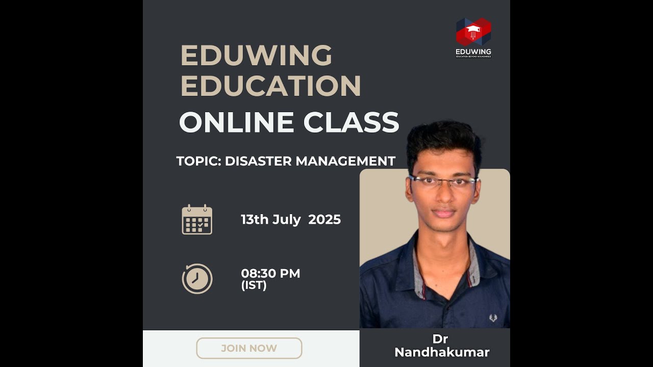 Topic:‎‎ Disaster Management