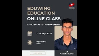 Topic:‎‎ Disaster Management