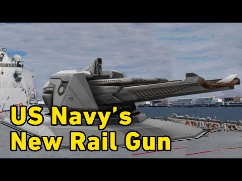 US Navy shows real Rail Gun for the first time