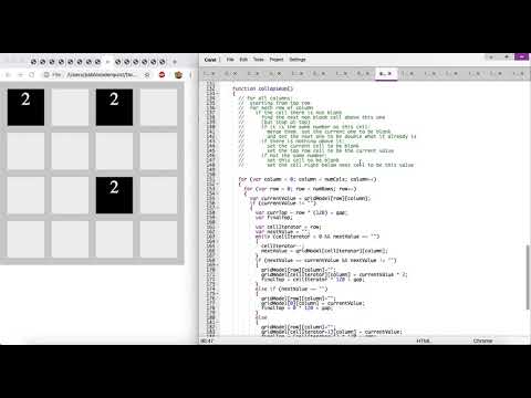 Part 3 2048 Game Javascript Tutorial