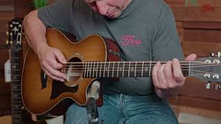 Video thumbnail for Taylor 552CE 12-Fret Urban Ironbark played by Tom Punt | Demo (Live from Taylor Guitars in El Cajon) by TFOA Demos