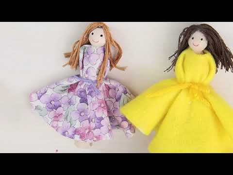 How to Make Simple Clothespin Dolls | DIY Crafts | OCC Shoebox Craft