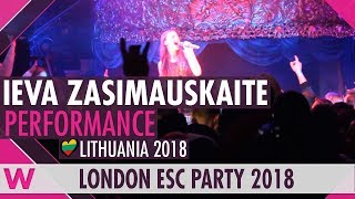 Ieva Zasimauskaitė &quot;When We&#39;re Old&quot; (Lithuania 2018) LIVE @ London Eurovision Party 2018