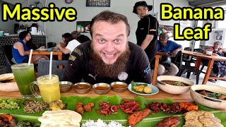 🇲🇾 EATING INDIAN BANANA LEAF IN KUAH TOWN, LANGKAWI | MALAYSIA (INDIAN FOOD)