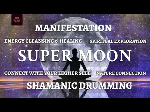 Super Blue Full Moon | Shamanic Drumming + HUMMING MEDITATION | Manifestation Meditation Music |