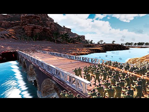 CAN WW2 SOLDIERS STOP ZOMBIE HORDE FROM CROSSING THE BRIDGE I  Ultimate Epic Battle Simulator 2