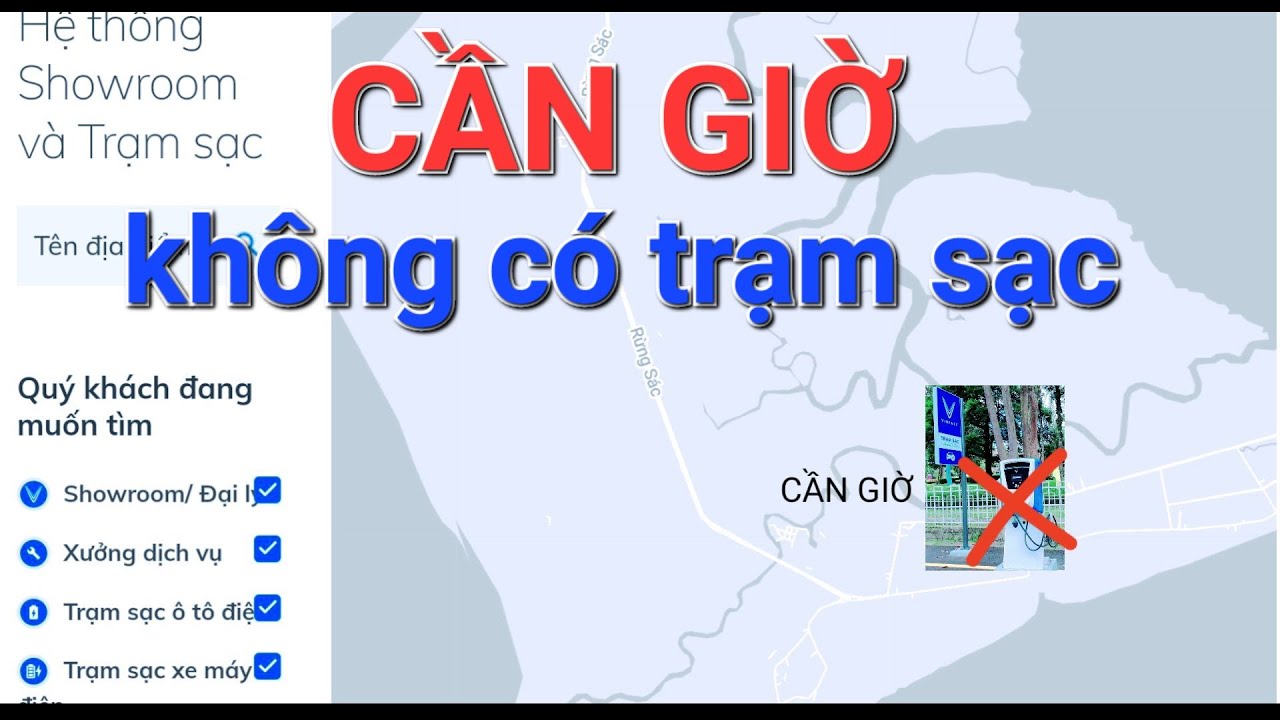CAN GIO district has no charging station - Can Vinfast VF e34 electric car go to CAN GIO beach?