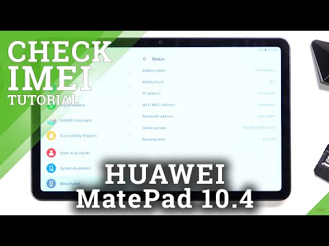 How to Find IMEI and Serial Number in HUAWEI MatePad 10.4 – Locate IMEI and Serial Number