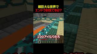 超巨大な世界でエンドラ討伐はできる？【ドズル社】 #shorts #マイクラ #Minecraft