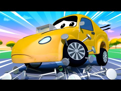 Tom der Abschleppwagen -  Tom der Abschleppwagen hilft Tyler dem Rennauto - Cartoons für Kinder 🚓 🚒
