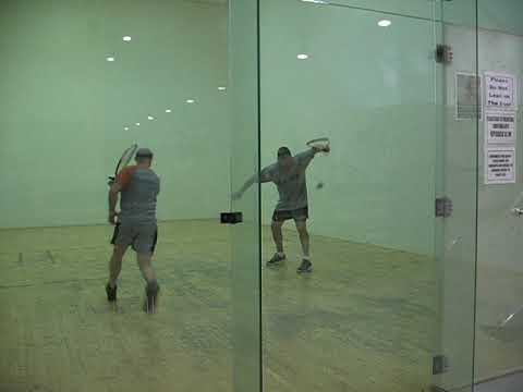Only Court in Iraq - Racquetball - Angel vs Mike 09
