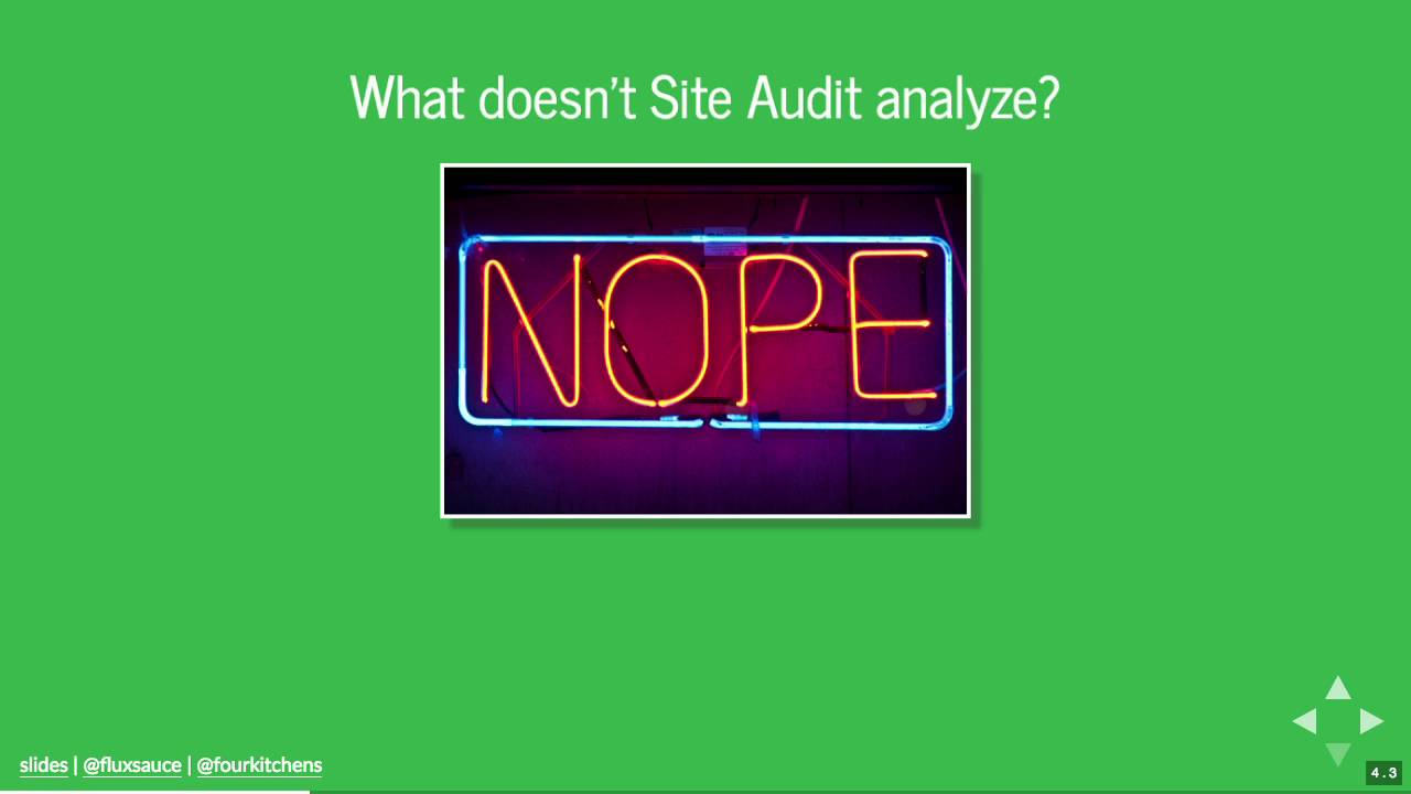 DrupalCon New Orleans 2016: How to audit Drupal Sites for performance, content and best practices