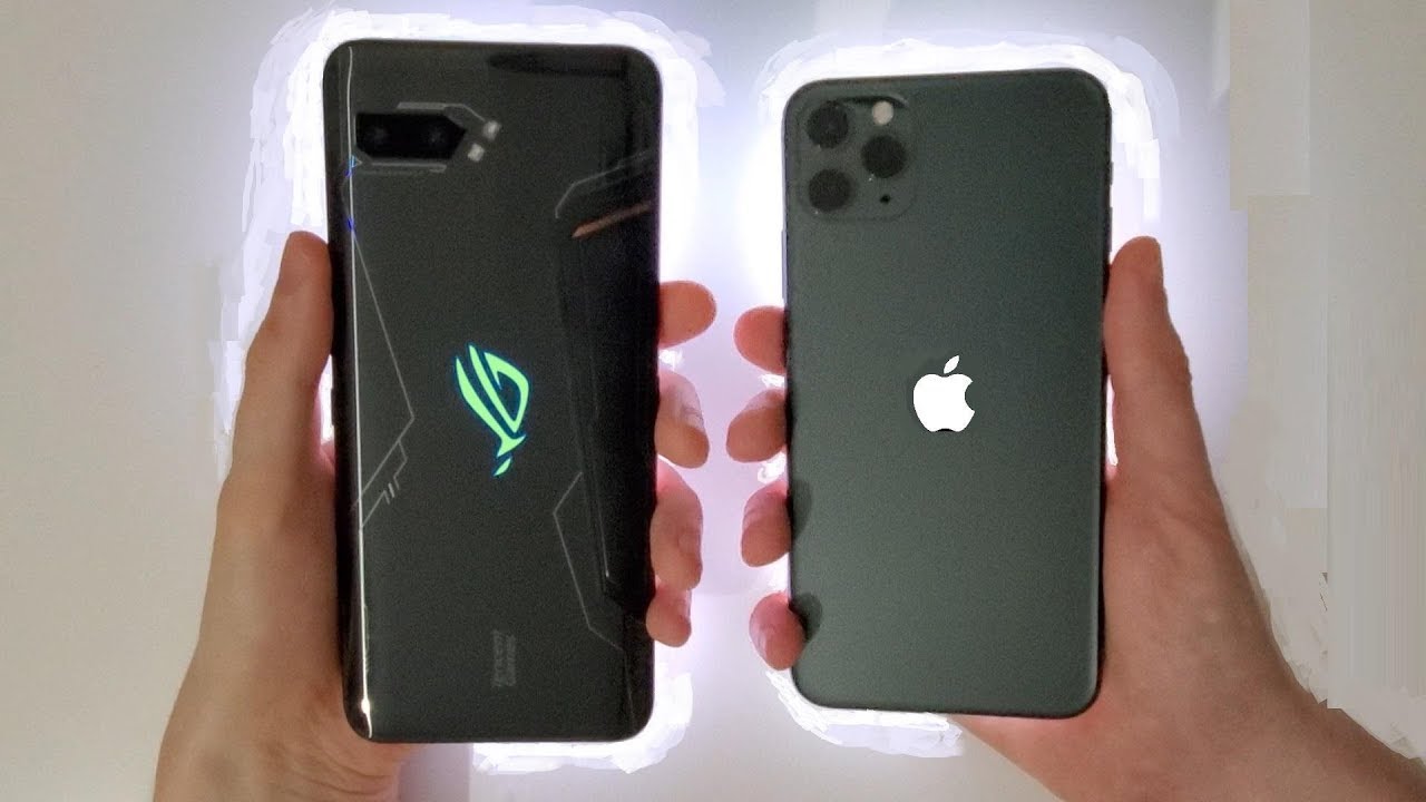 ASUS ROG Phone 2 vs iPhone 11 Pro Max Speed Test, Battery, Speakers & Cameras!