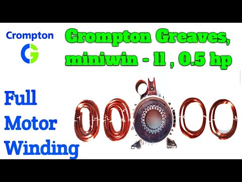 Crompton single phase electric motor, for industrial, power:...