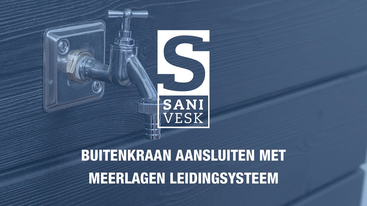 Buitenkraan aansluiten met meerlagen leidingsysteem