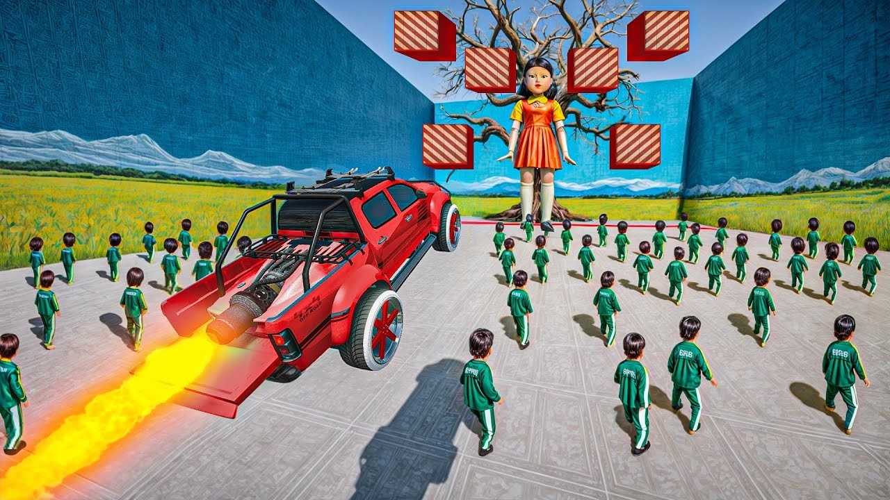 AGUJEROS CON SORPRESAS ESPECIAL EL JUEGO DEL CALAMAR! TENGO MIEDO! - GTA 5 ONLINE