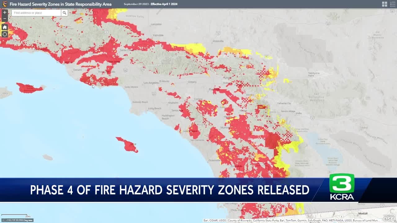 California fire hazard severity maps released for 4th phase