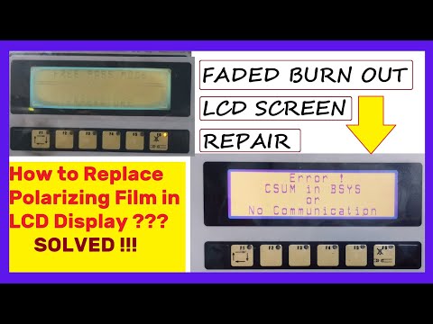How to Repair FADED BURN OUT LCD Screen | Polarizer Film Replacement | Solved