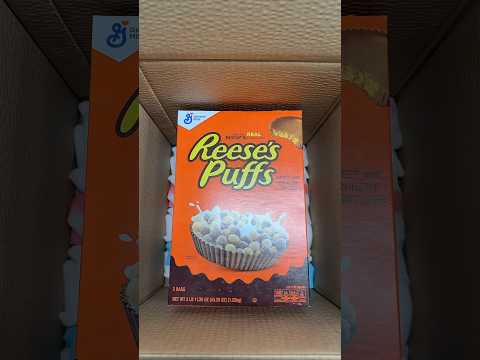 🥣🥜Let’s pack a HUGE BOX OF REESE’S PUFFS for Graham!🥜🥣 #shorts
