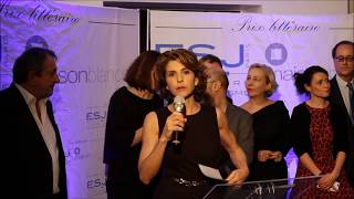 Remise des prix littraires ESJ Paris  Maison Blanche 2018