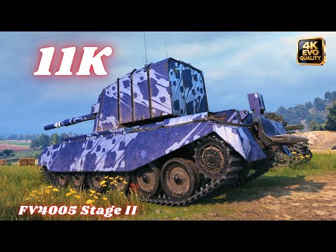 FV4005 Stage II 11K Damage 6 Kills &  2x FV4005 Stage II   World of Tanks #wot