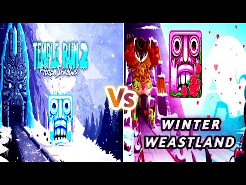 Frozen shadows vs Winter Wasteland 🥰😍 (Temple Run 2) gameplay video।