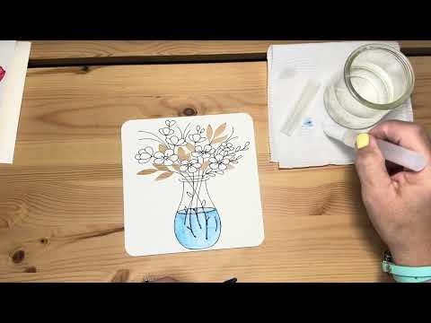 Cricut Watercolor card #2