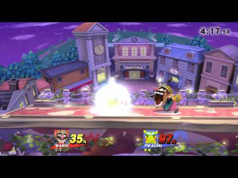 SSB4 Wario vs Pikachu