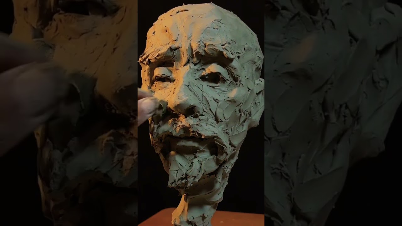 Sculpting #art #clay #portrait #sculpting