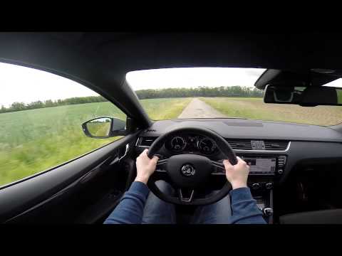 Skoda Octavia Combi RS TDi 184 BHP POV test drive GoPro