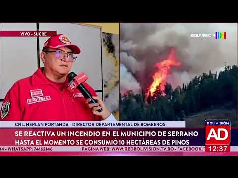Incendio se reactiva en el municipio Serrano