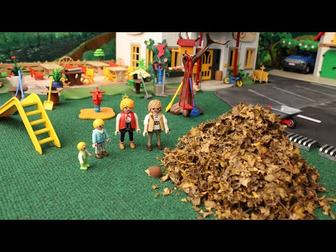 Überraschung im Laubhaufen - Playmobil Familie Rauter - Geschichten aus Linsendorf - Herbst