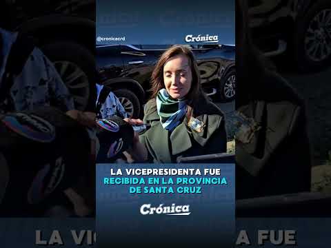 La vicepresidenta de la Nación fue recibida en la provincia de Santa Cruz