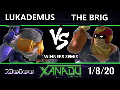 S@X 336 SSBM - Lukademus (Marth) Vs. The Brig (Captain Falcon) Smash Melee Winners Semis