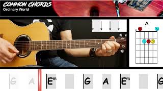 Ordinary World - Duran Duran | EASY GUITAR LESSON | Scrolling Chords &amp; Lyrics