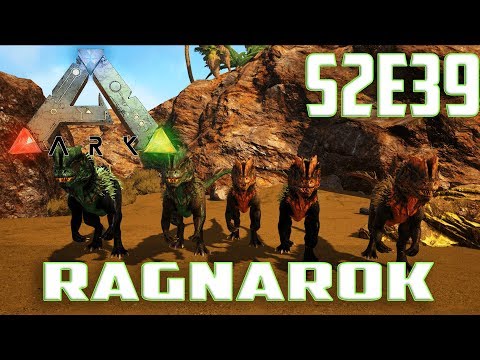 Let's Play ARK: Survival Evolved (Single Player Ragnarok)Ep.39-Glass Walls,Model Gun & Dilo Breeding