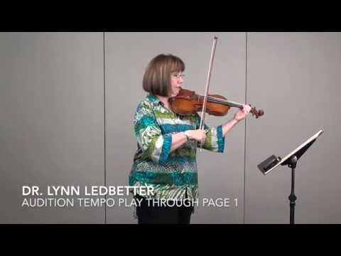 Orchestra Tutor - TMEA Violin Etude Rode 5, Audition Tempo (Dr. Lynn Ledbetter)