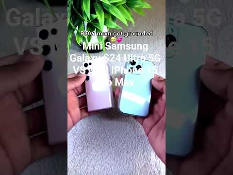 Mini Samsung Galaxy S24 Ultra 5G VS Mini IPhone 15 Pro Max #smartphone #phone #galaxy #samsung #xd